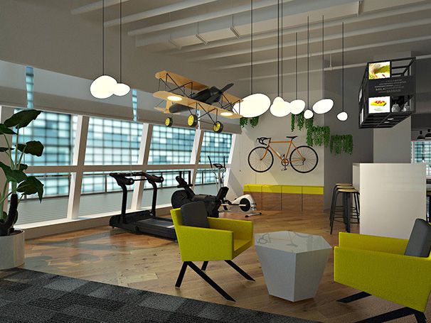 休閑區(qū)辦公室裝修實(shí)景圖